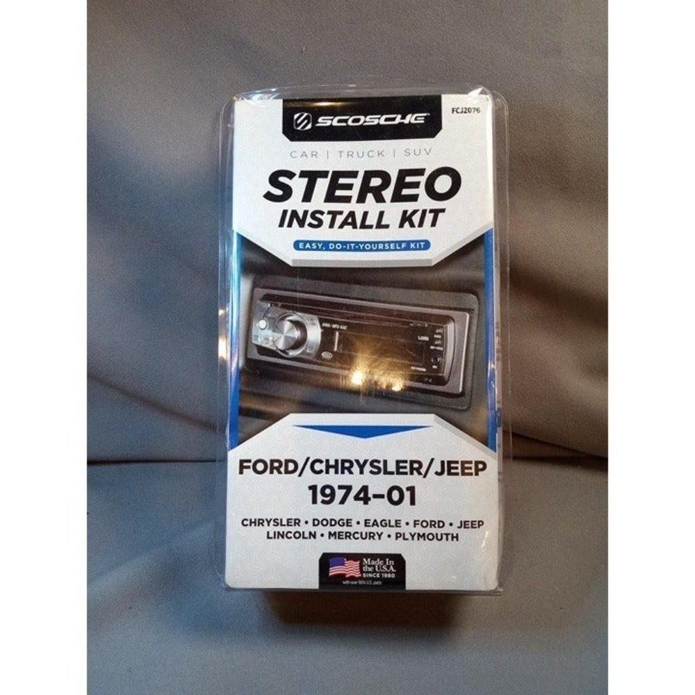 Ford/Chrysler/Jeep 1974-2001 Stereo Installation Kit SEALED‎ (2c3)